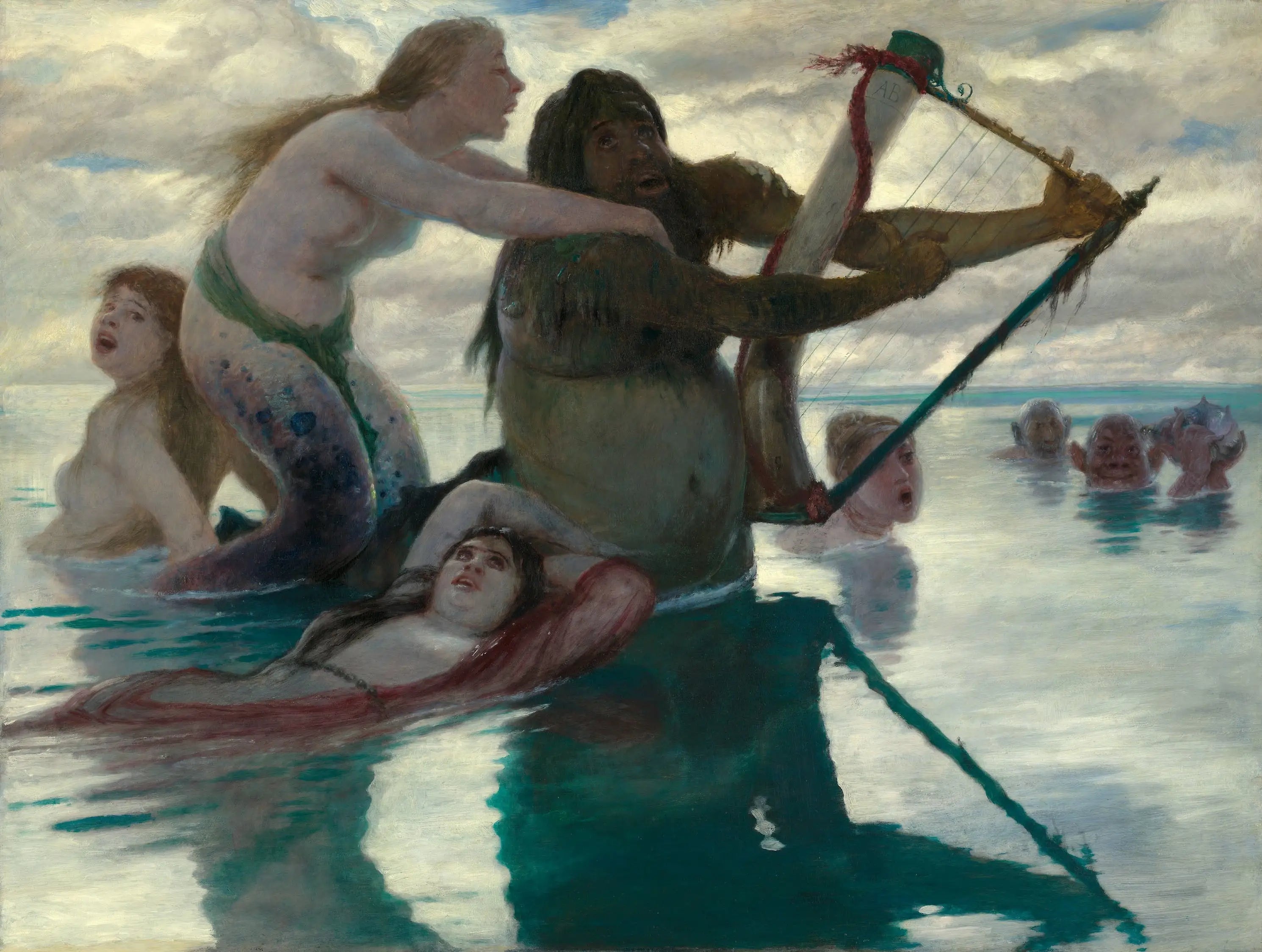 Dans la mer - Arnold Böcklin - Alpha Reproduction