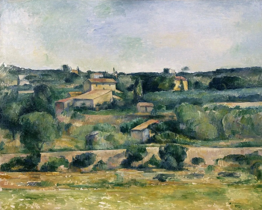 Bellevue ovasında, Aix'in batısında - Paul Cézanne