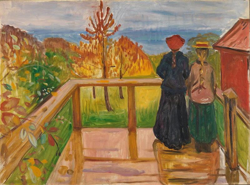 Veranda'da - Edvard Munch