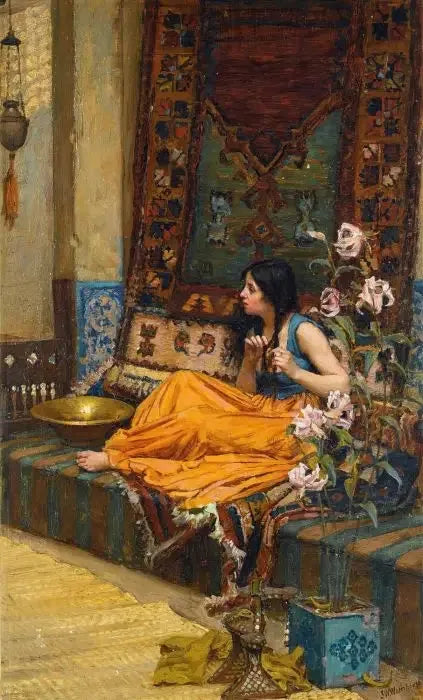 Haremde bir odalık - John William Waterhouse