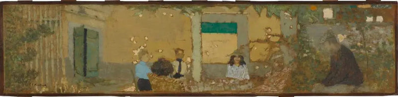 Vallotton Bahçesinde - Édouard Vuillard