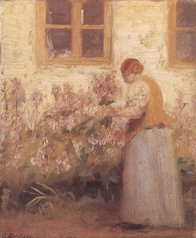Çiçekli Bahçede - Anna Ancher