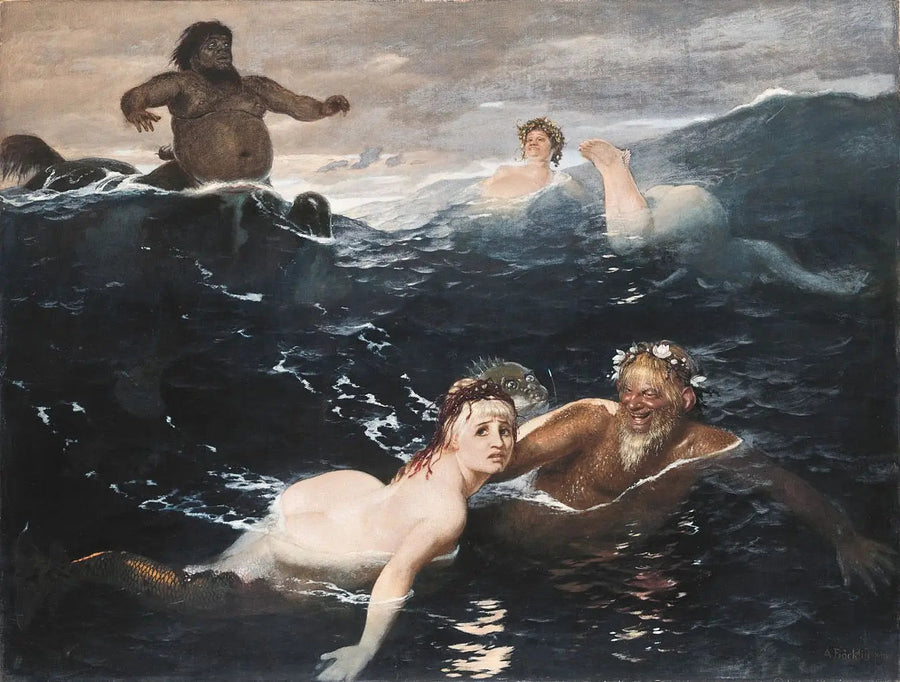 Dalga Oyununda - Arnold Böcklin