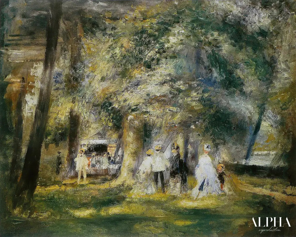 Dans le parc de Saint-Cloud - Pierre-Auguste Renoir - Reproductions de tableaux et peintures haut de gamme