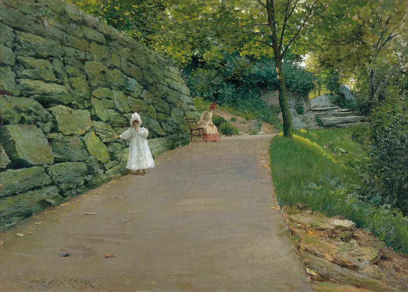 Parkta (ikincil bir patika) - William Merritt Chase