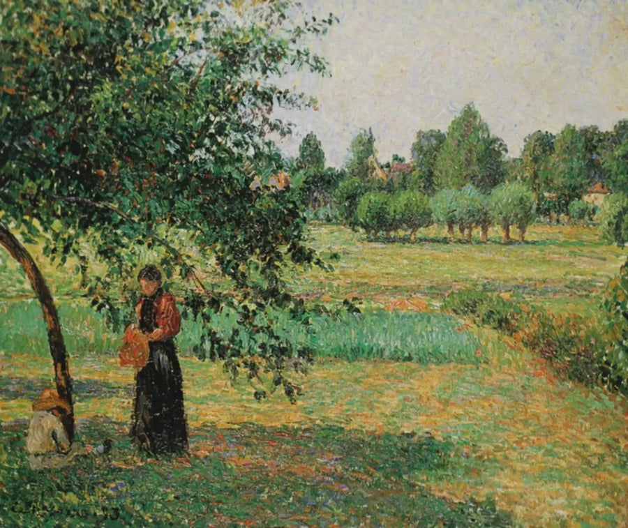 Çayırda - Camille Pissarro