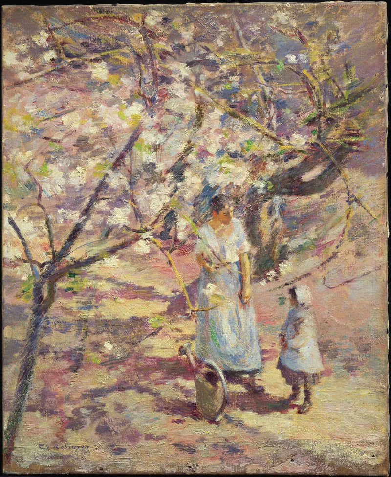 Bahçedeki Meyve Bahçesi - Theodore Robinson