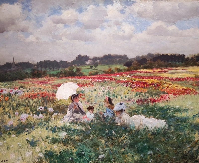 Londra çevresindeki tarlalarda - Giuseppe De Nittis