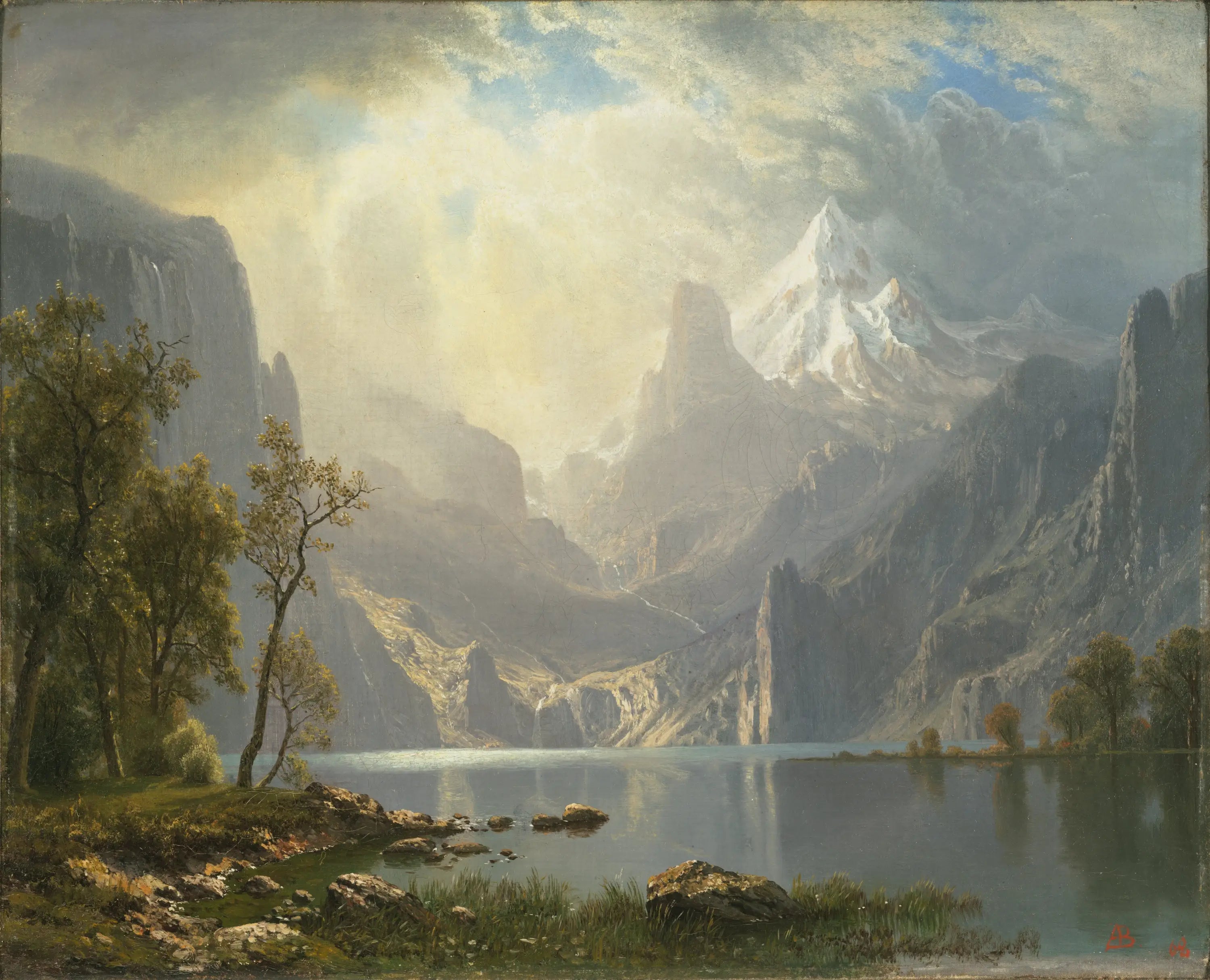 Dans les Sierras - Albert Bierstadt - Alpha Reproduction