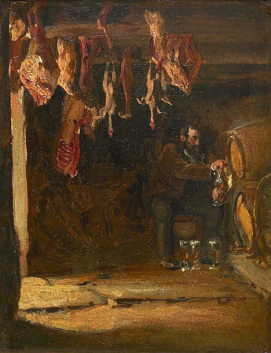 Concarneau'daki bir mahzende. - Peder Severin Krøyer