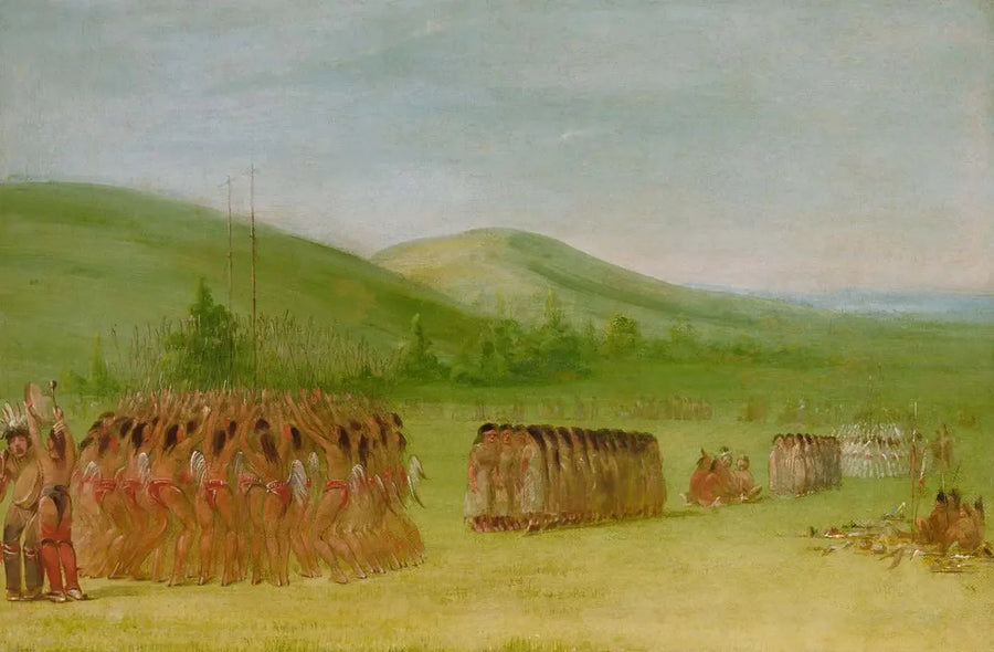Dans dansı, Choctaw - George Catlin