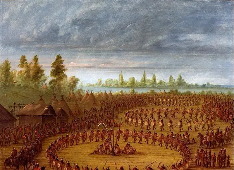 Savaş Dansı Apaches - George Catlin