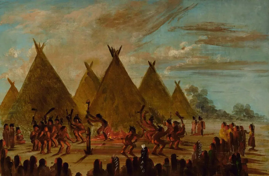 Savaş Dansı, Sioux - George Catlin