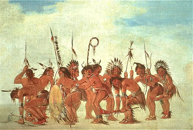 Fort Snelling'daki Cesurların Dansı - George Catlin