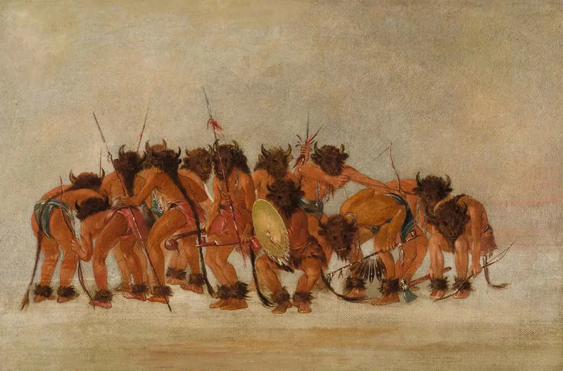 İneğin Dansı, Mandan - George Catlin