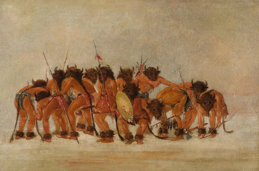 İneğin Dansı, Mandan - George Catlin