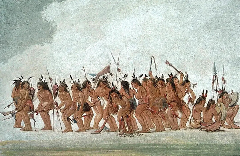 Fort Snelling'daki Köpek Dansı - George Catlin