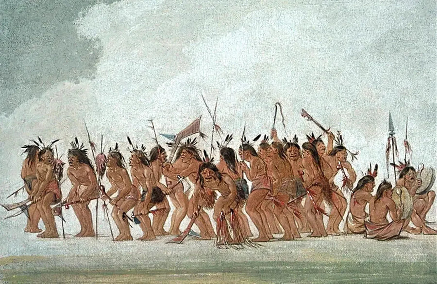 Fort Snelling'daki Köpek Dansı - George Catlin
