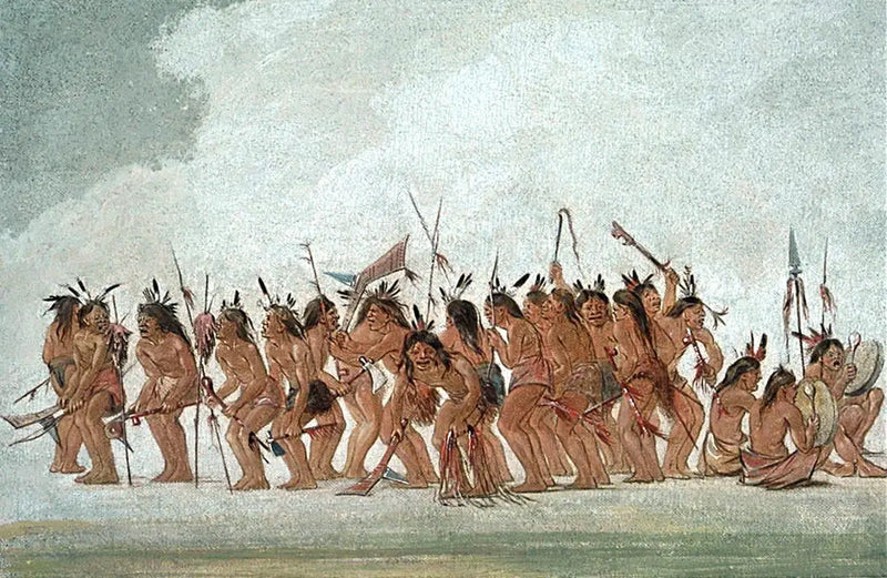 Fort Snelling'daki Köpek Dansı - George Catlin