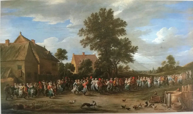 Köy Dansı Kalabalık ile - David Teniers genç