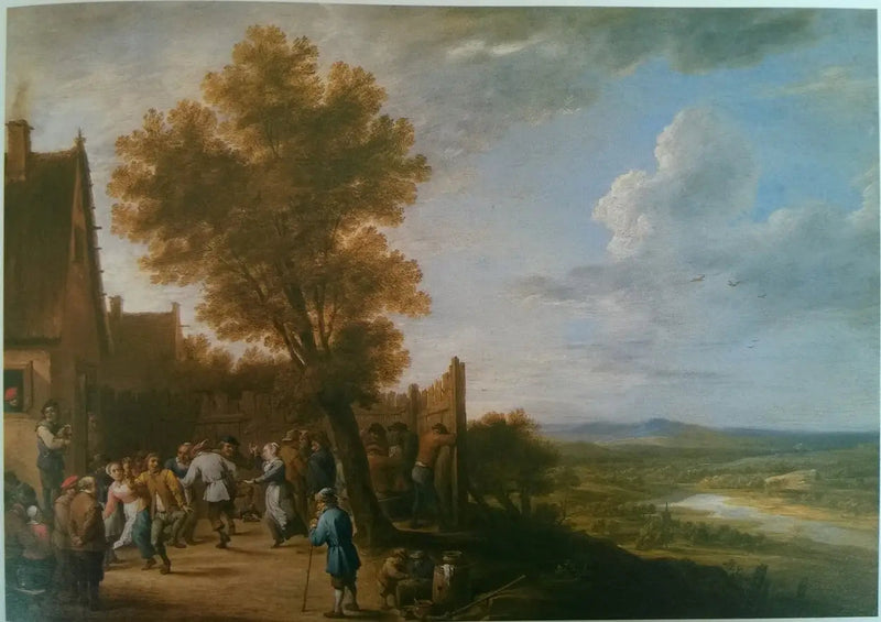 Köy Dansı ve Nehir Manzarası - David Teniers le Jeune