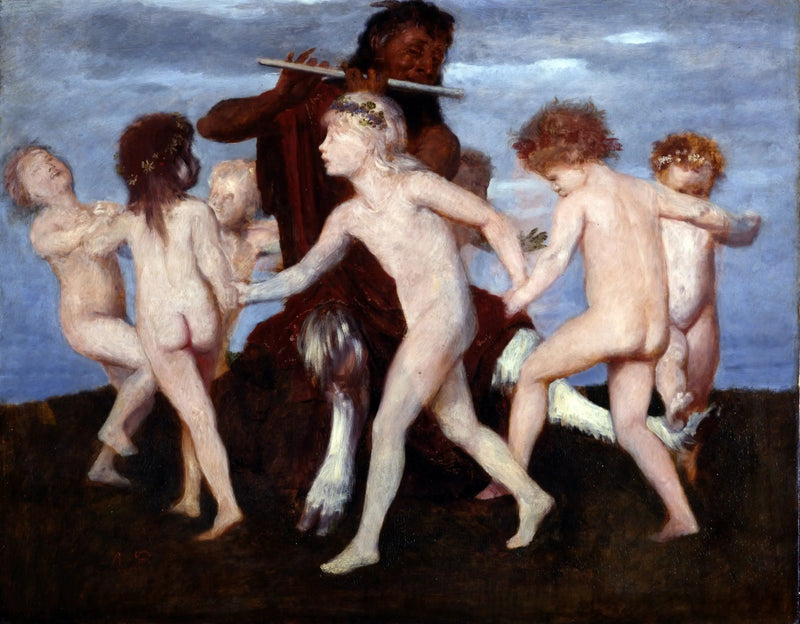 Dans Pan çocuklarla dans - Arnold Böcklin