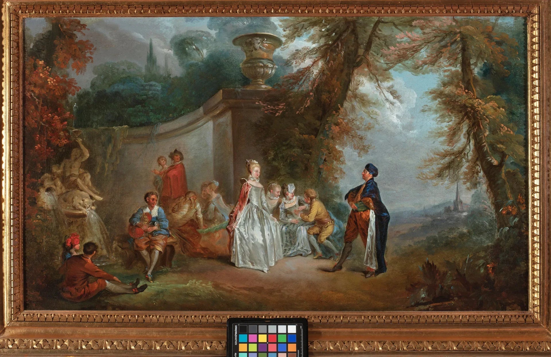 Danse vénitienne (Fêtes Vénitiennes) - Antoine Watteau image 1 tableau peint à l’huile sur toile
