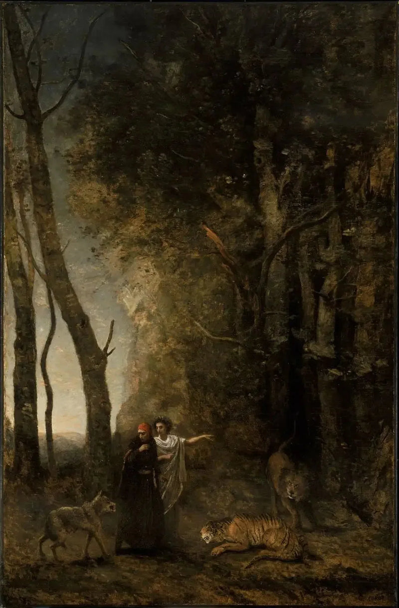 Dante ve Virgil - Jean-Baptiste Camille Corot