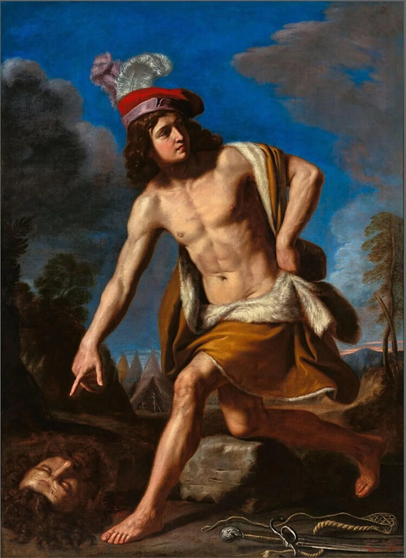 David ve Golyat'ın başı - Guercino