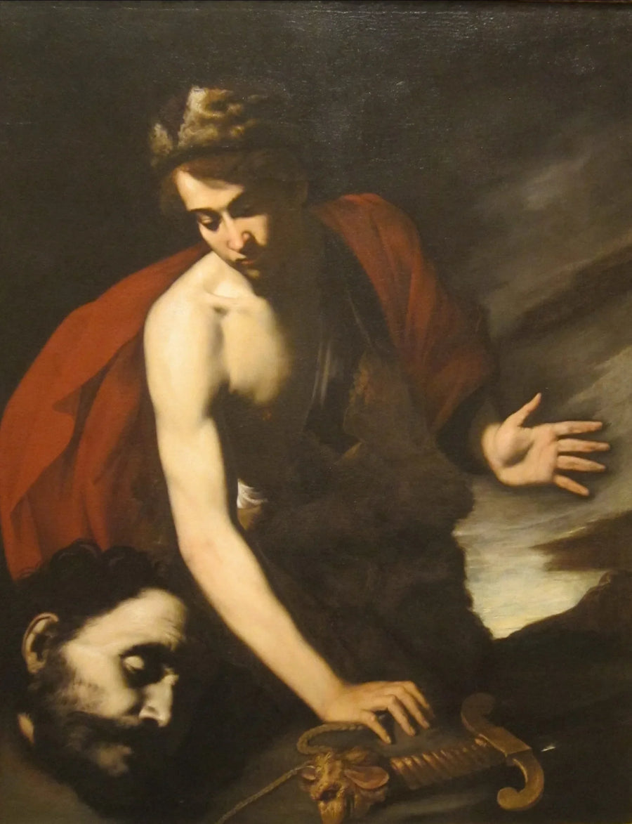 David ve Golyat'ın başı ile - Jusepe de Ribera