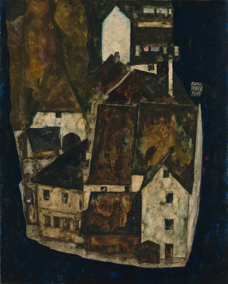 Ölü Şehir III (Mavi Nehir Üzerindeki Şehir III) - Egon Schiele