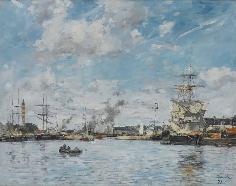 Deanville. Havuz - Eugène Boudin