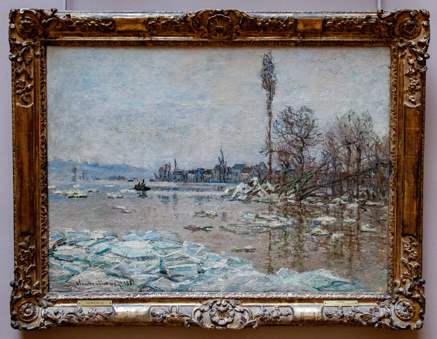 Vétheuil'de Çöküş, Lavacourt manzaralı - Claude Monet