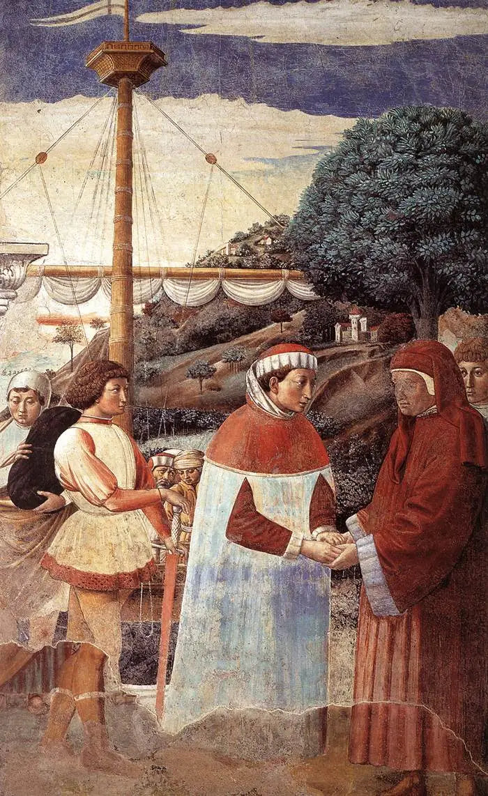 Ostia Çıkarması (Sahne 5, Doğu Duvarı) - Benozzo Gozzoli