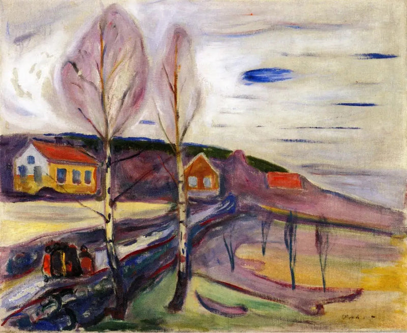İlkbaharın Başlangıcı Åsgårdstrand'da - Edvard Munch