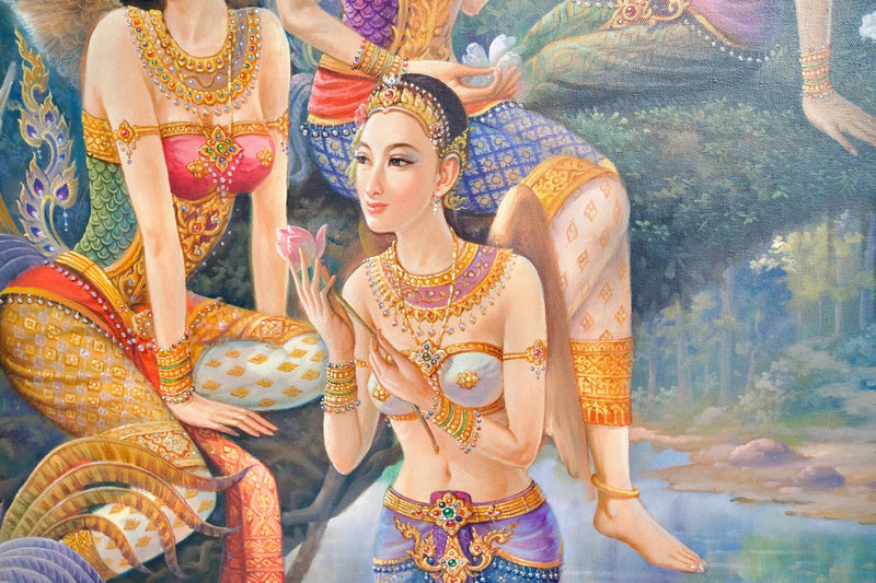 Tanrıça Kinnaree  | 170x120 cm