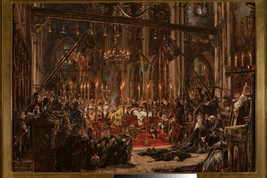 Legnica'nın yenilgisi, "Polonya'da medeniyet tarihi" serisinden - Jan Matejko