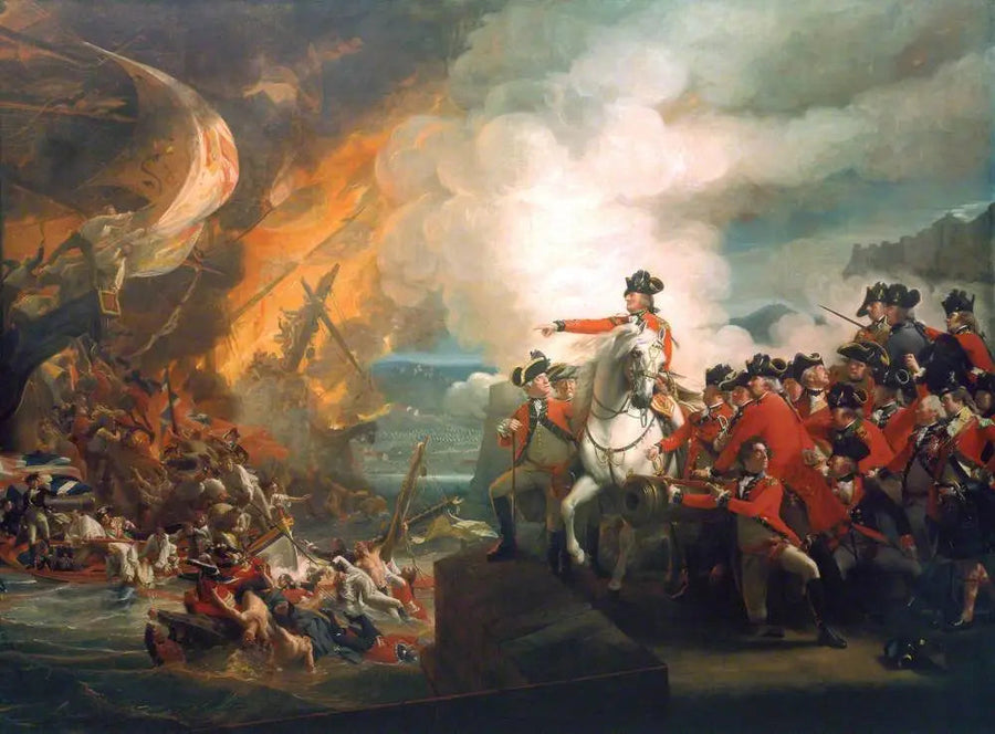 Cebelitarık'ın yüzen bataryalarının yenilgisi, Eylül 1782 (Cebelitarık Kuşatması) - John Singleton Copley