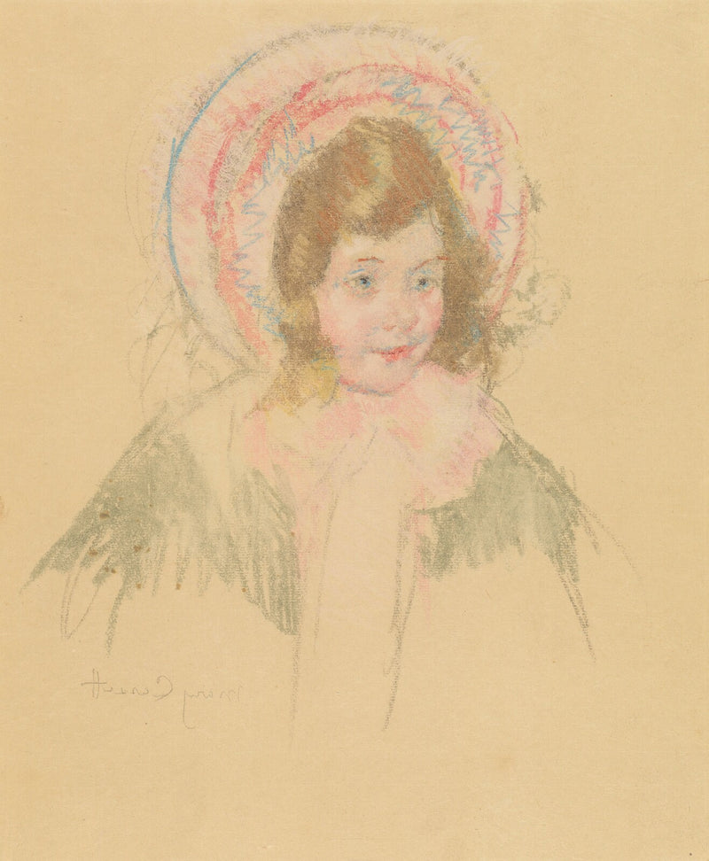 Sara Wearing a Bonnet and Coat - Mary Cassatt