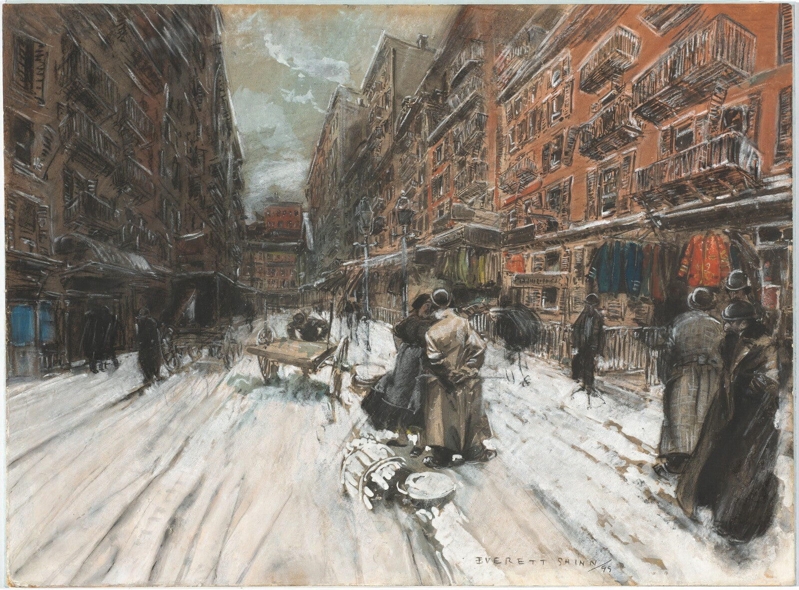 Cross Streets of New York, Everett Shinn, 1899 — pastel, National Gallery of Art