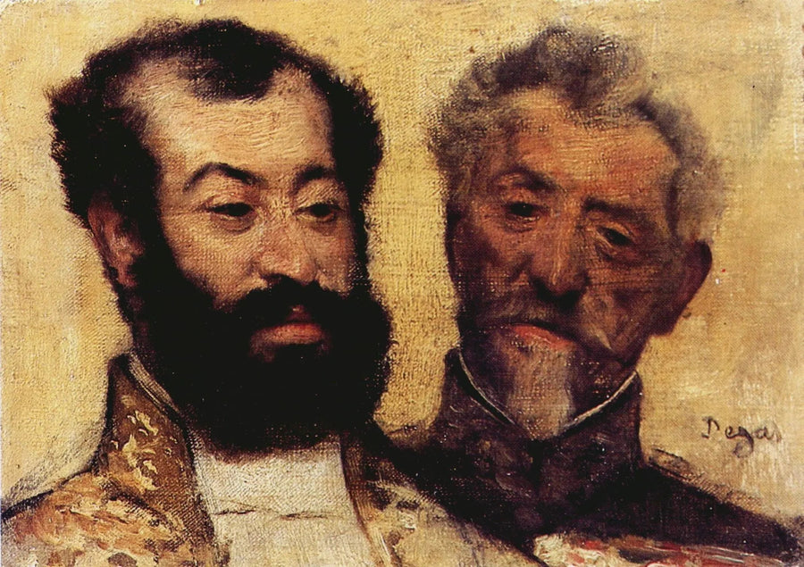 General Mellinet ve büyük rabbi Astruc - Edgar Degas