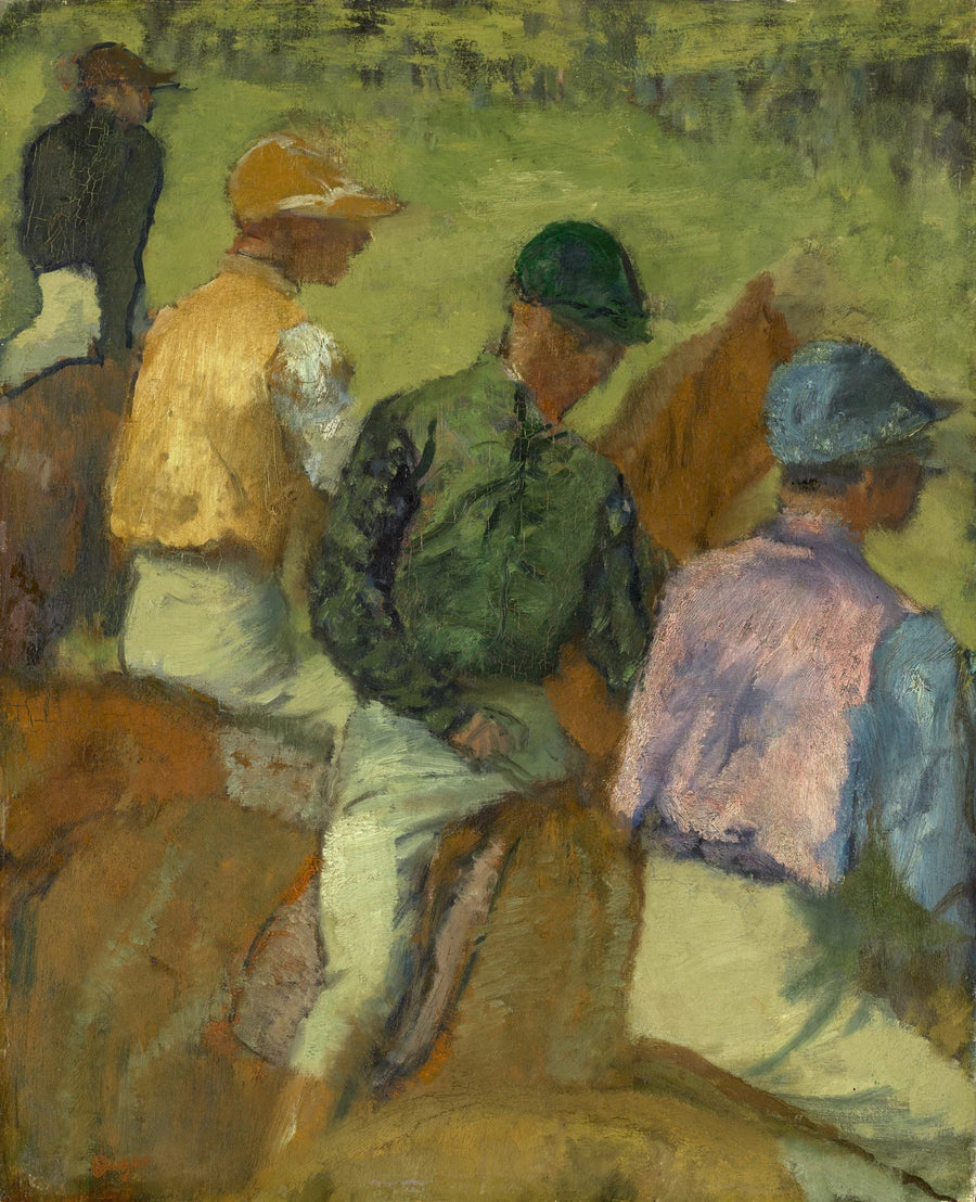 Dört jokey - Edgar Degas