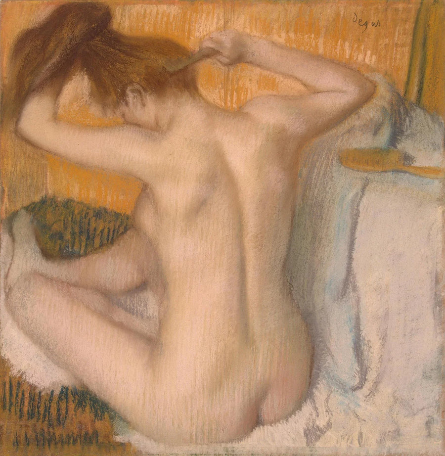 Saçını yapan kadın - Edgar Degas