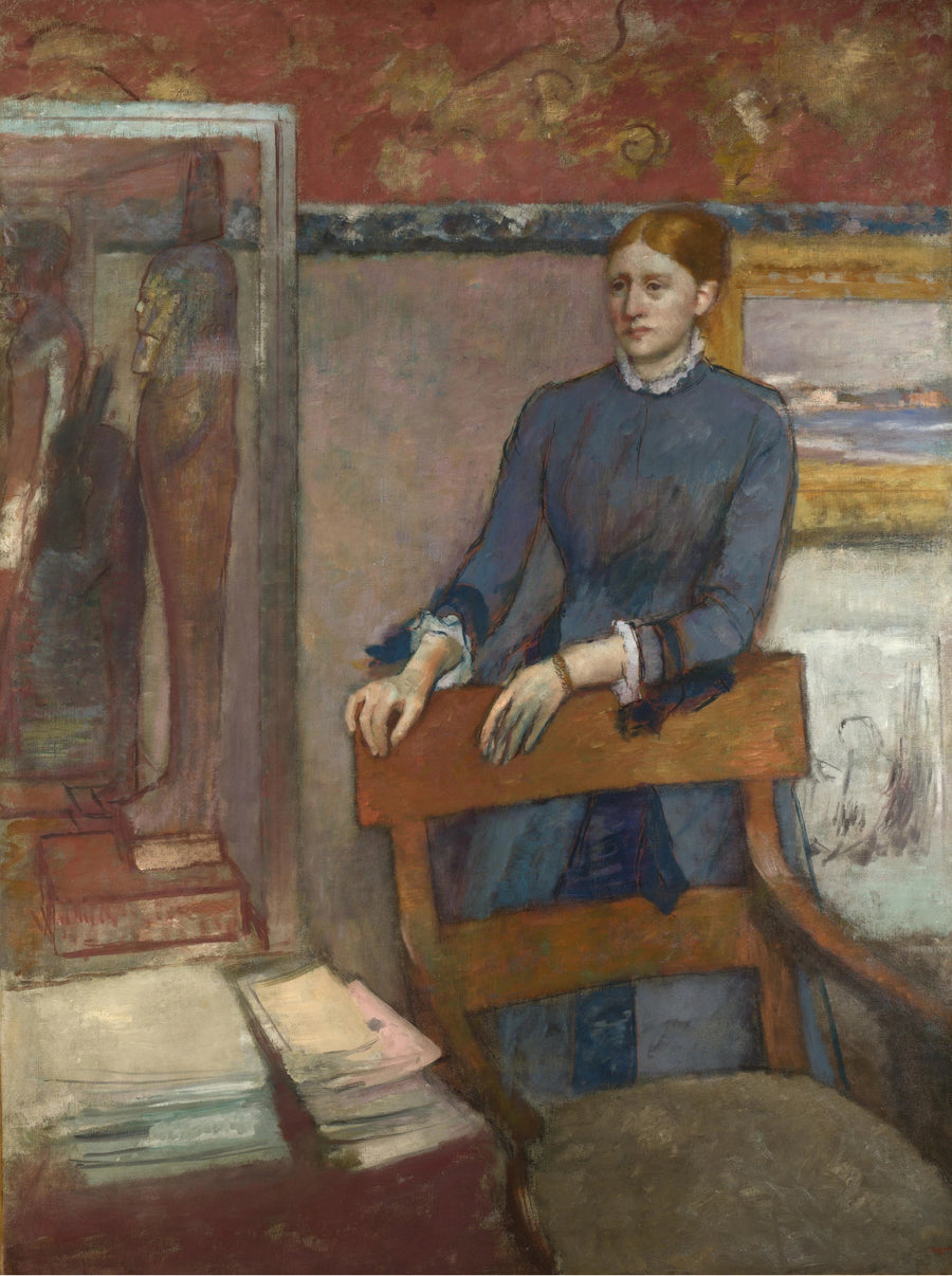Babasının ofisinde Hélène Rouart - Edgar Degas