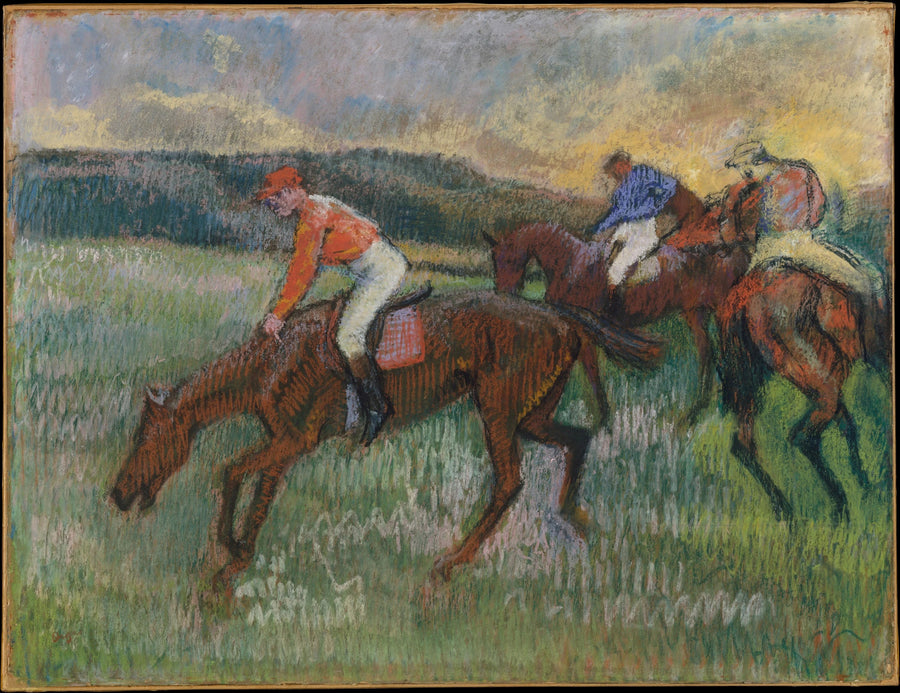 Üç Jokey - Edgar Degas