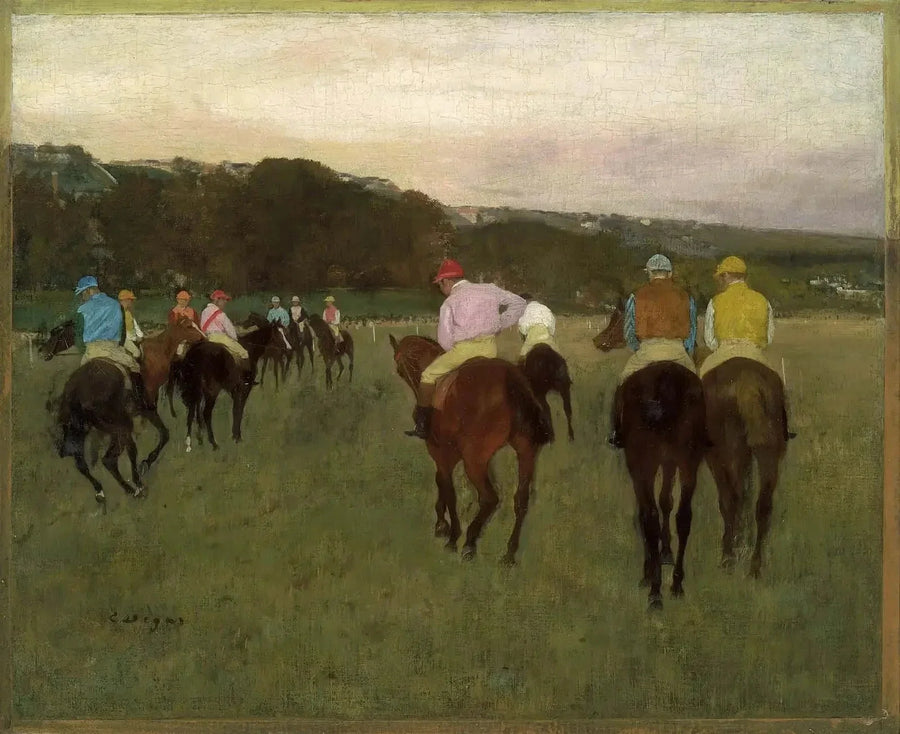 Longchamp'ta Yarış Atları - Edgar Degas