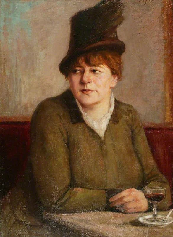 Bir Kafede Kadın - Edgar Degas