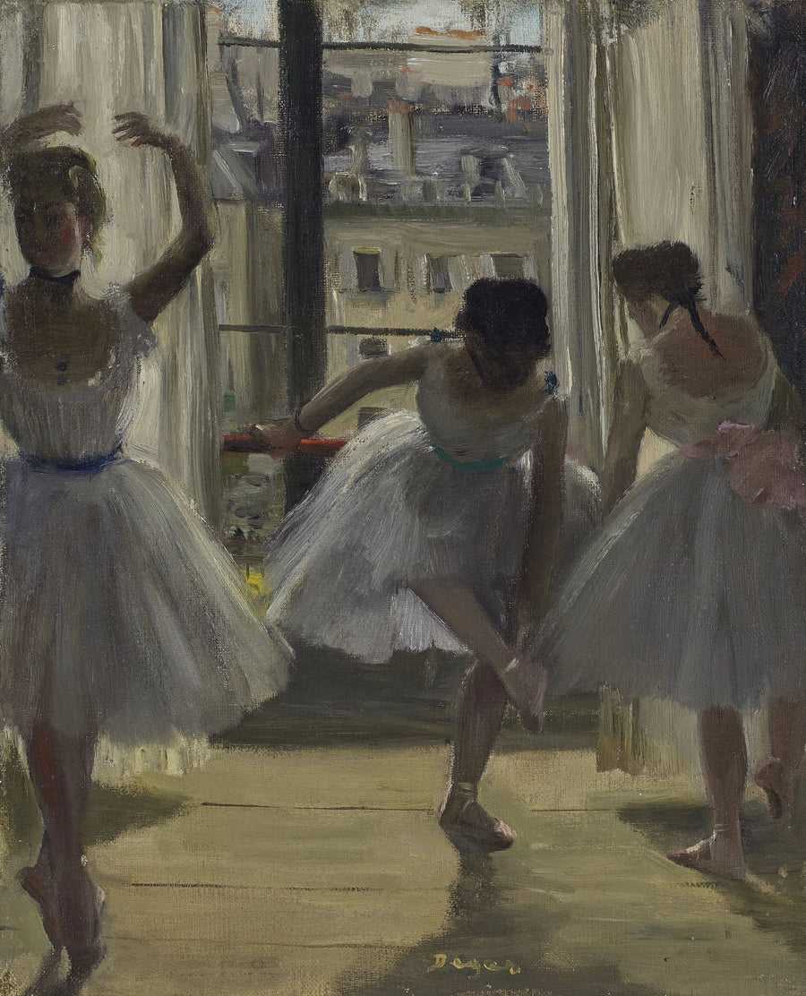 Egzersiz Salonu'ndaki Dansçılar (Üç Dansçı) - Edgar Degas