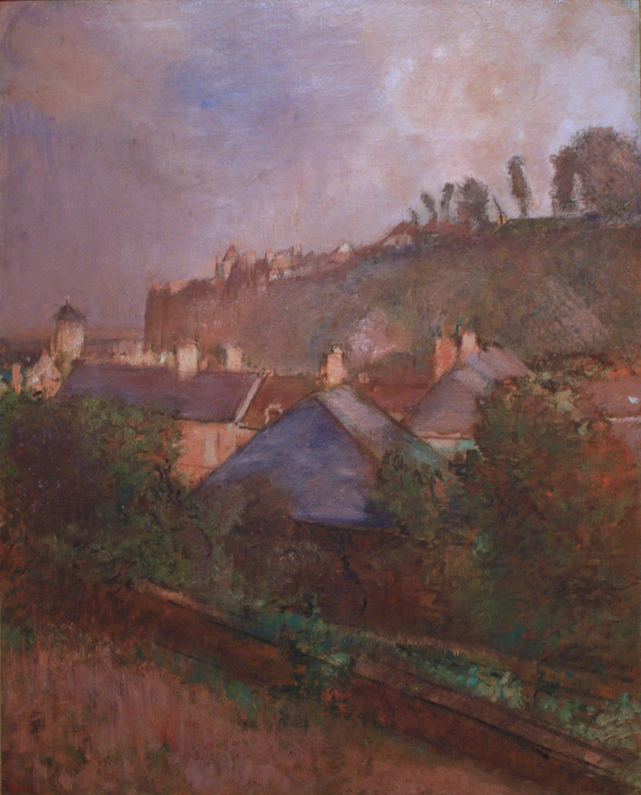Bir Kayalığın Eteğindeki Evler (Saint-Valéry-sur-Somme) - Edgar Degas