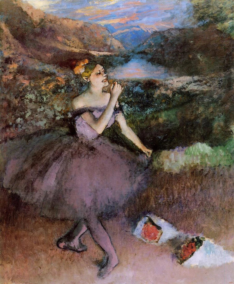 Çiçek Buketleriyle Dansçı - Edgar Degas